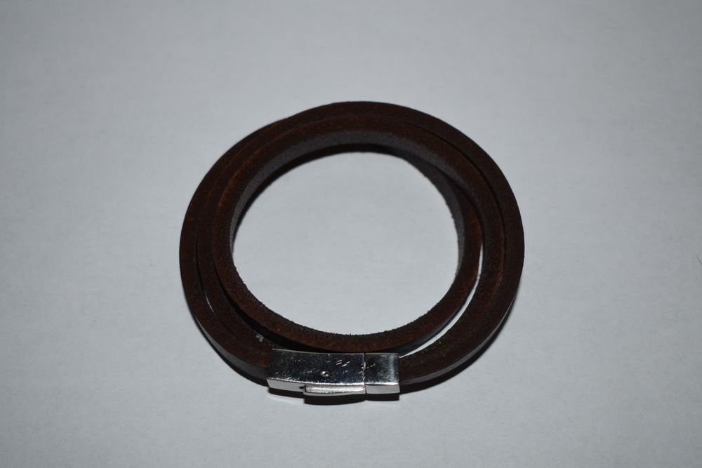 Bransoletka skórzana męska