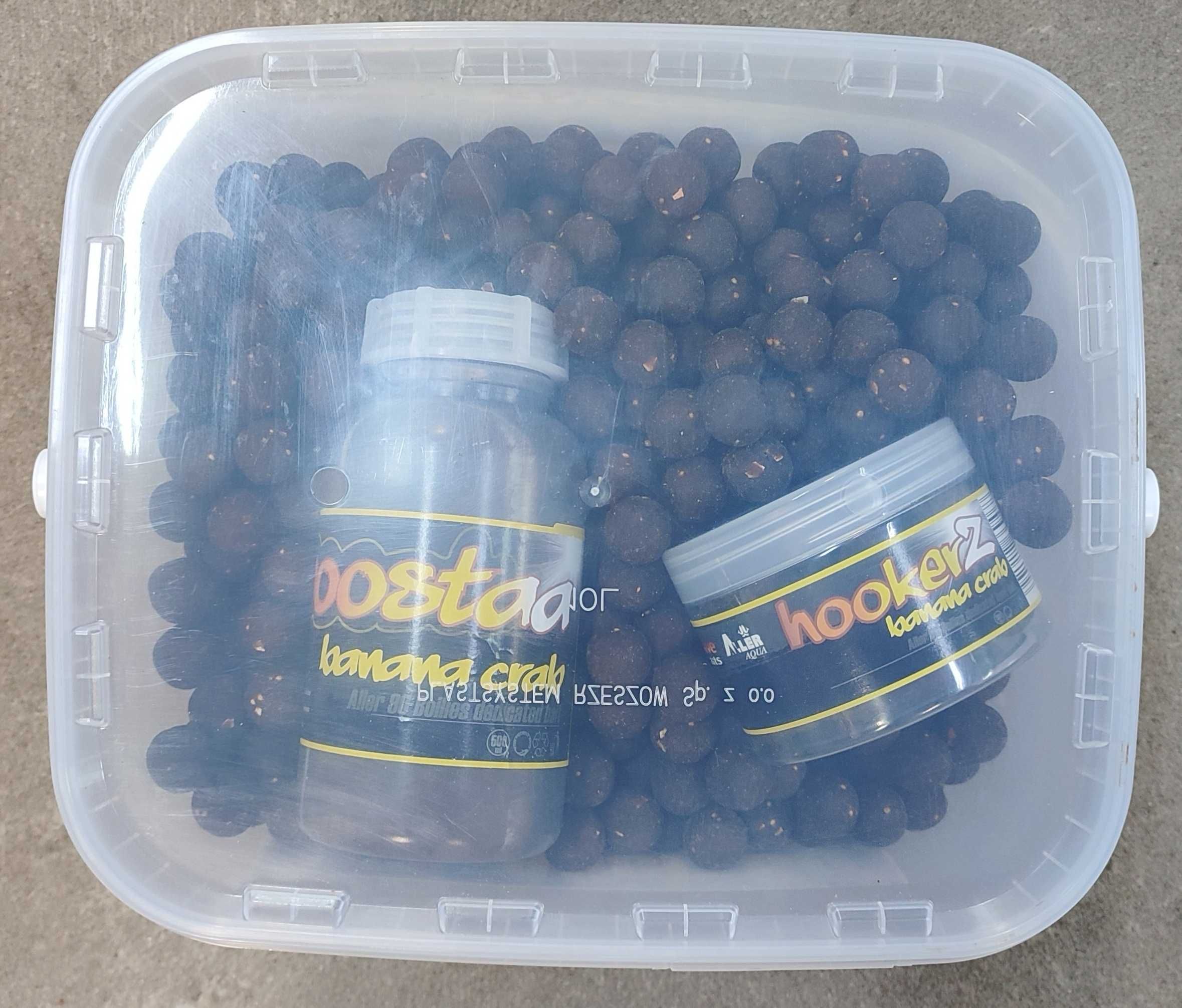 Zestaw Massive Baits Aller 90 Kulki 18mm 5kg + Boster + Hookerz Banan