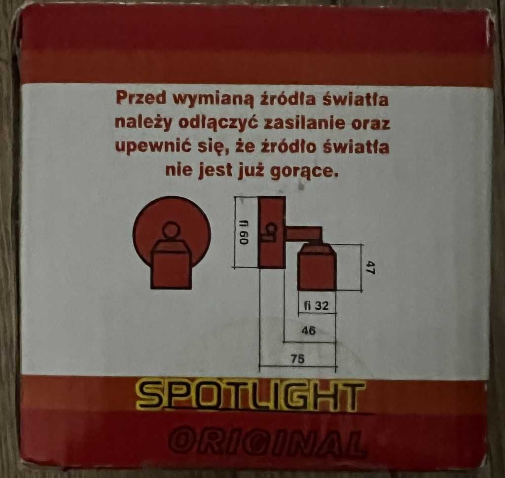 JOHNY Spot kinkiet metalowy 1 x 50 W GU10 chrom