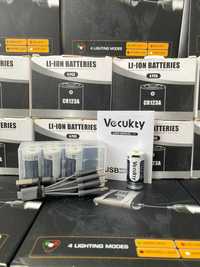 Акумулятор VECUKTY CR123A Батарея c USB Li-ion3.7V 800mAh2.96Wh+кабель