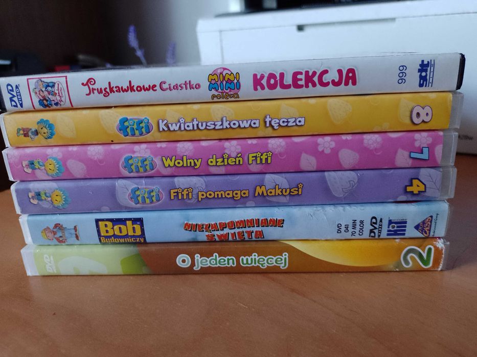 bajki dla dzieci na dvd-zestaw 6 szt