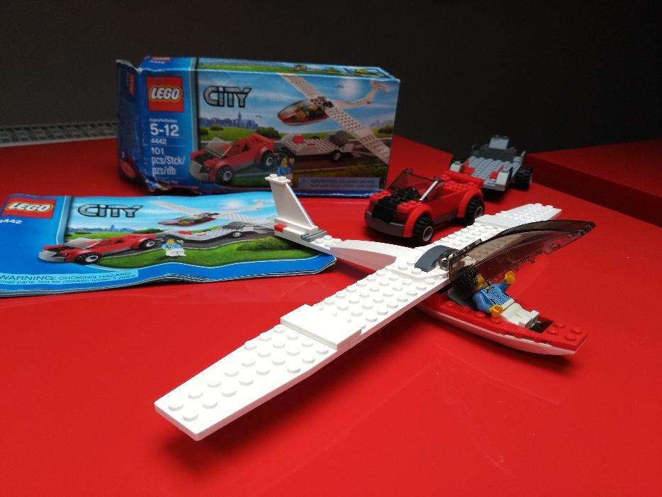 UNIKAT Lego 4442 auto z przyczepą i szybowiec