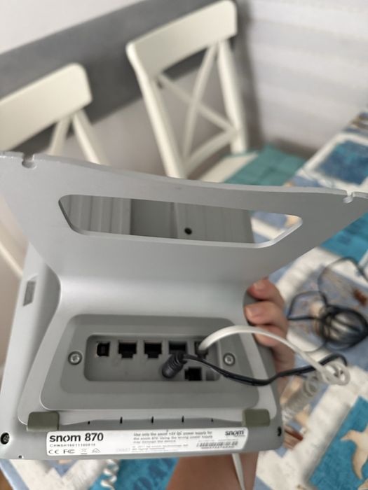 Telefon stacjonarny, przewodowy, biurowy SNOM 870 IP