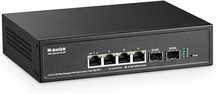 MokerLink 4-portowy przełącznik zarządzany 2.5G POE z2 portami 10G SFP