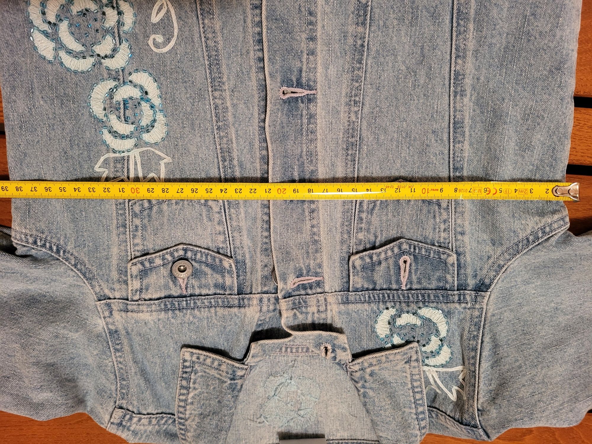 Kurtka jeans dziewczęca