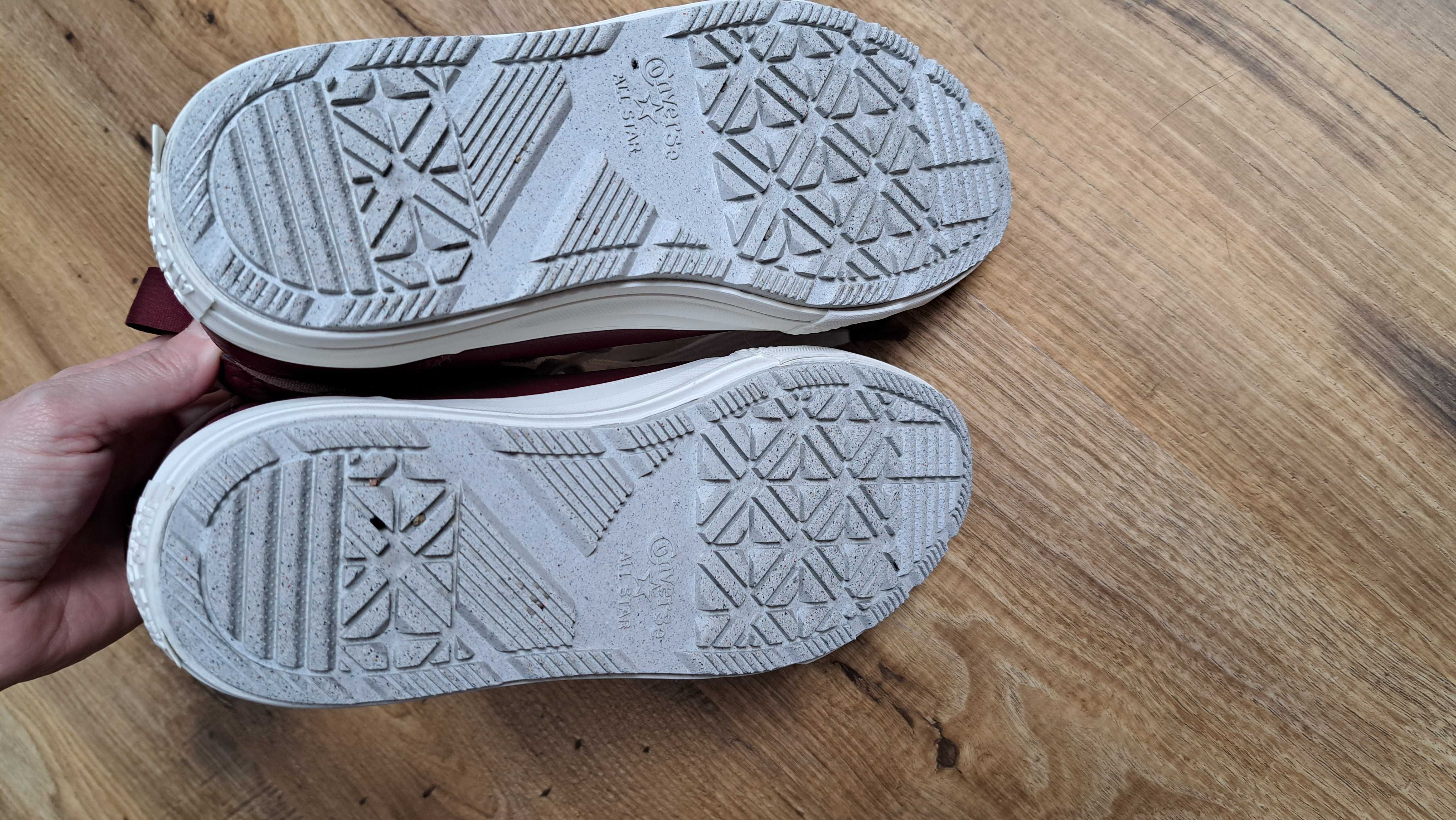 Converse  trampki bordowe 37