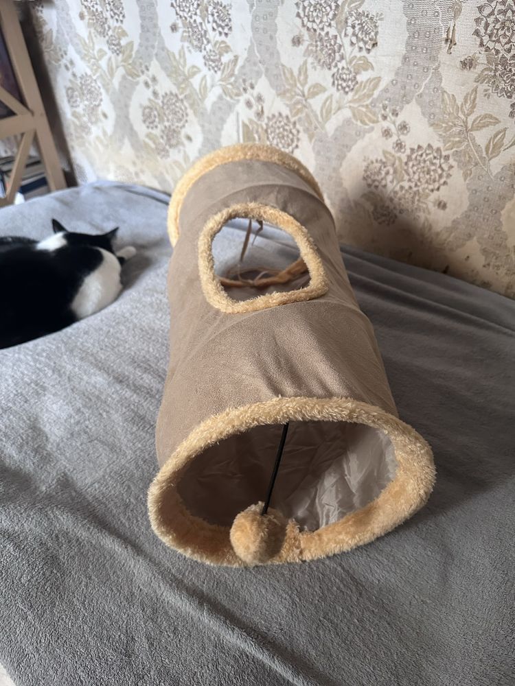 Тунель + іграшка для котів