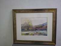 Extraordinária aguarela quadro pintura Xavier  Galiza