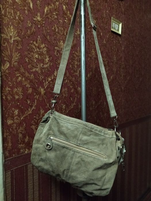 Сумка жіноча хутряна /замша