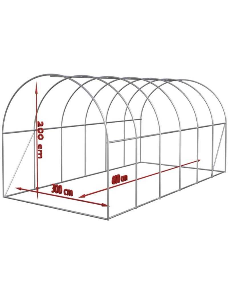 Tunel Ogrodowy / Foliowy Szklarniowy 3x6x2m