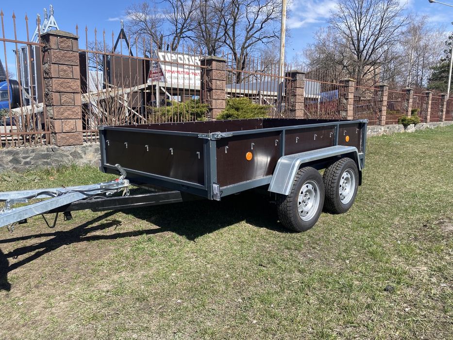 ПРОДАЖ Новий Фанерний Двухвісний причіп в наявності!!!2.5-3.0м