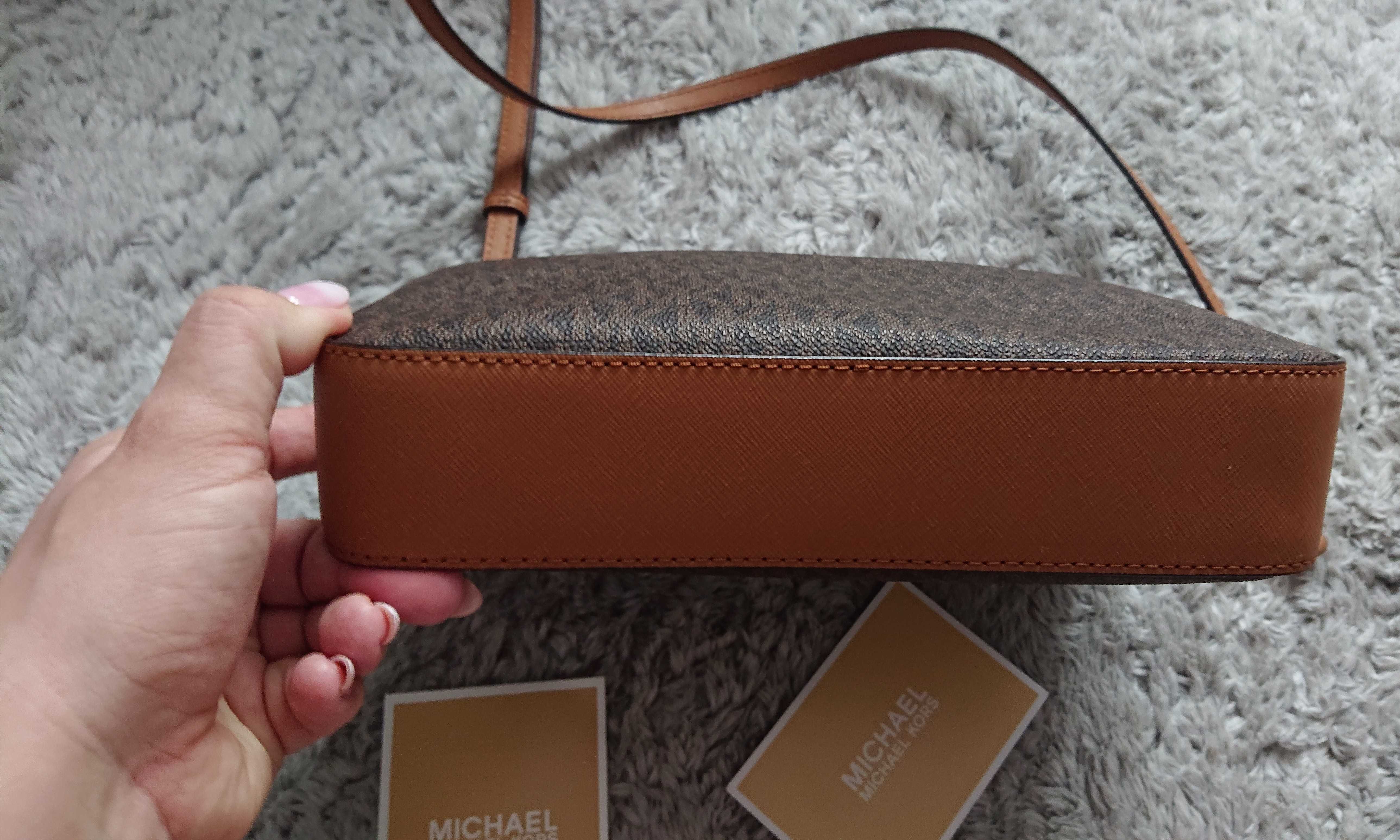 Nowa torebka Michael Kors crossbody monogram brąz WYPRZEDAŻ