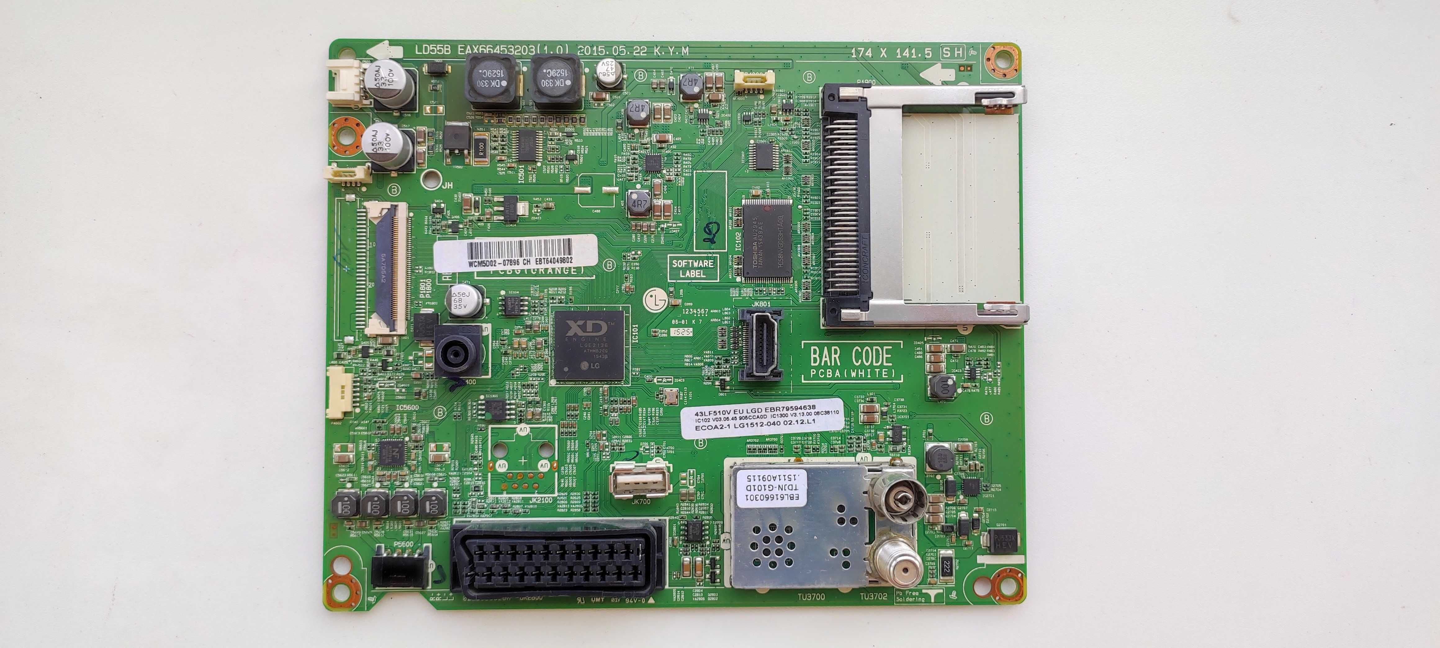 Плата main LD55B EAX66453203 для LG 43LF510