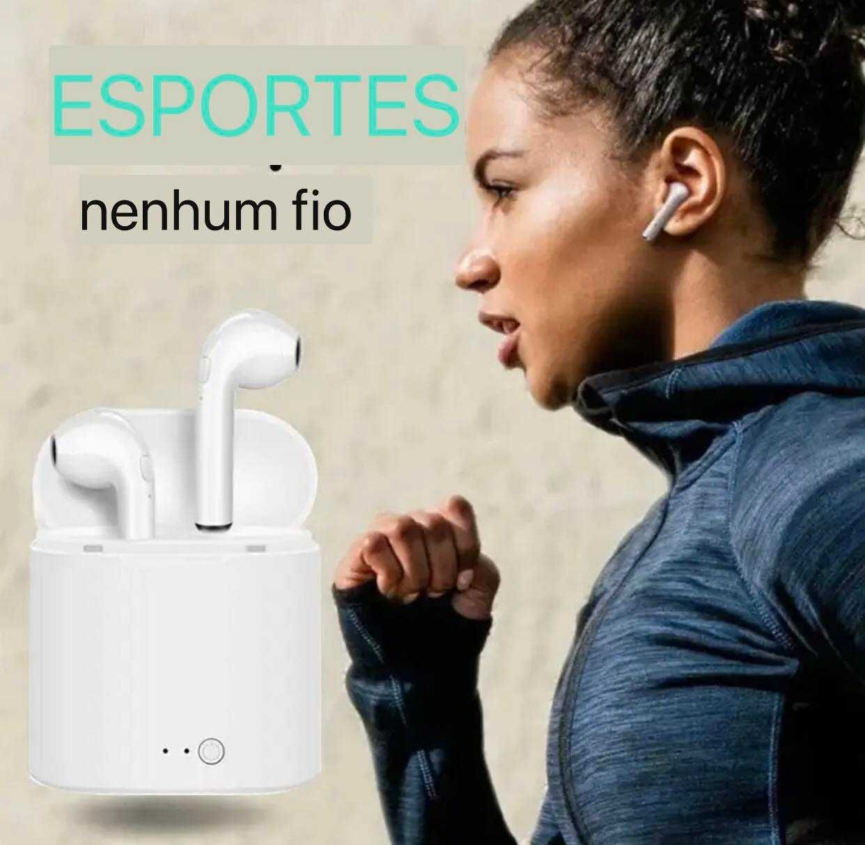 Auriculares I7 Bluetooth iOS e Android