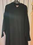 Czarna minimalistyczna sukienka dzianinowa H&M r. 2XL