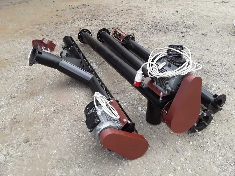 Винтовой конвейер зерна шнековый погрузчик транспортёр зерновой.