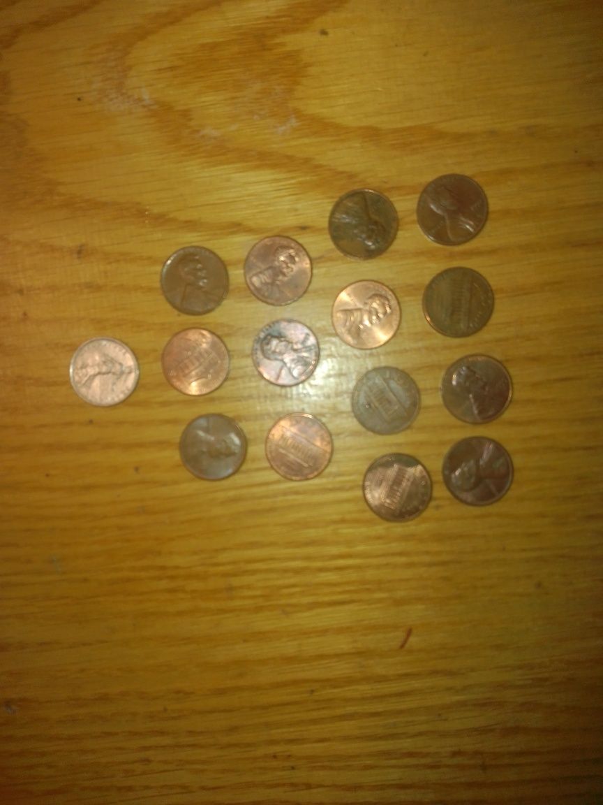 Продам монети 1 цент США (ціна за всі)