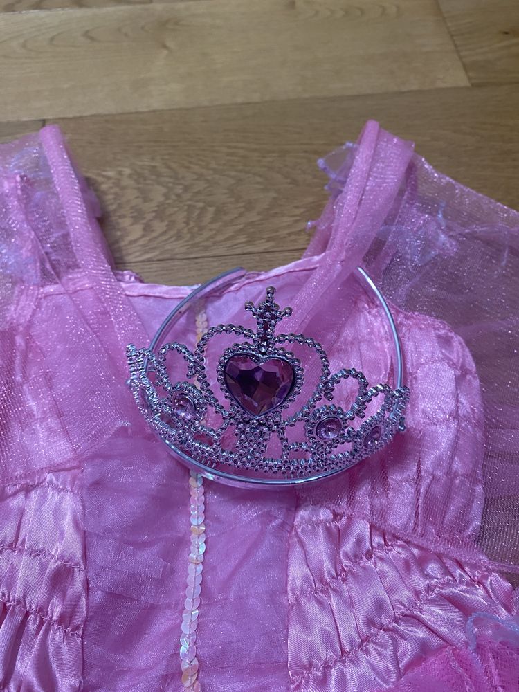 Przebranie kostium na bal karnawałowy strój królewny księżniczki