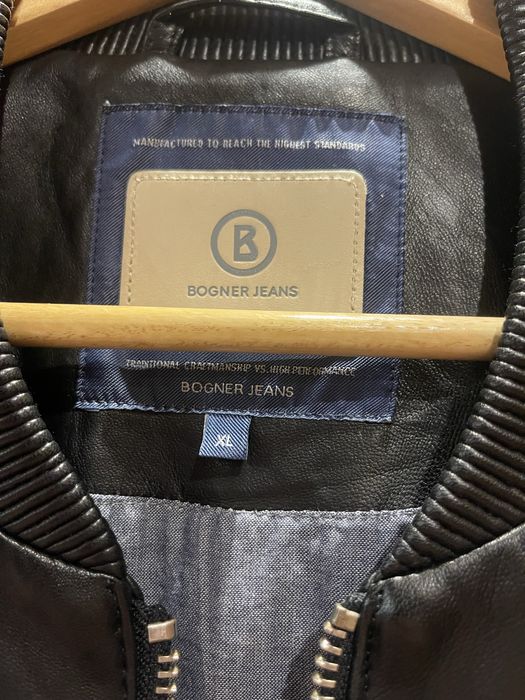 Нова шкіряна куртка Bogner ( Німеччина ). Черного коліру .