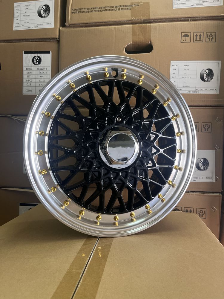 Jantes 14” 4x100 4x114.3 Novas com aba estilo BBS 2 cores