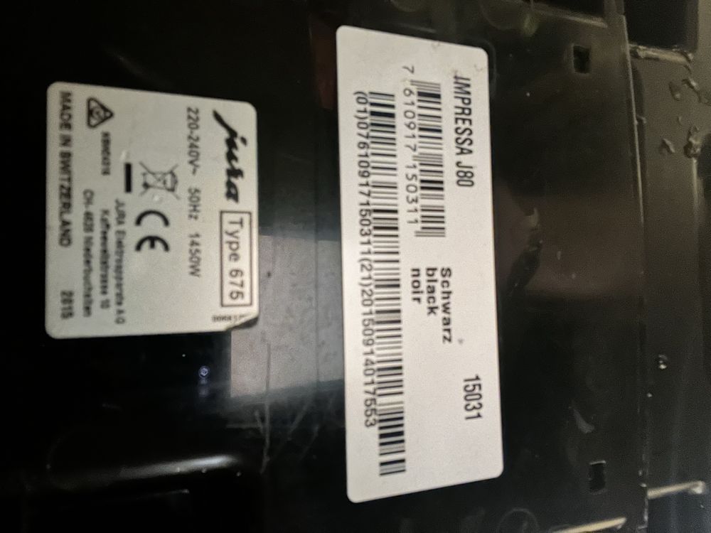 Ekspres Jura Impressa J80 Czarny Mat ,One touch ,TFT