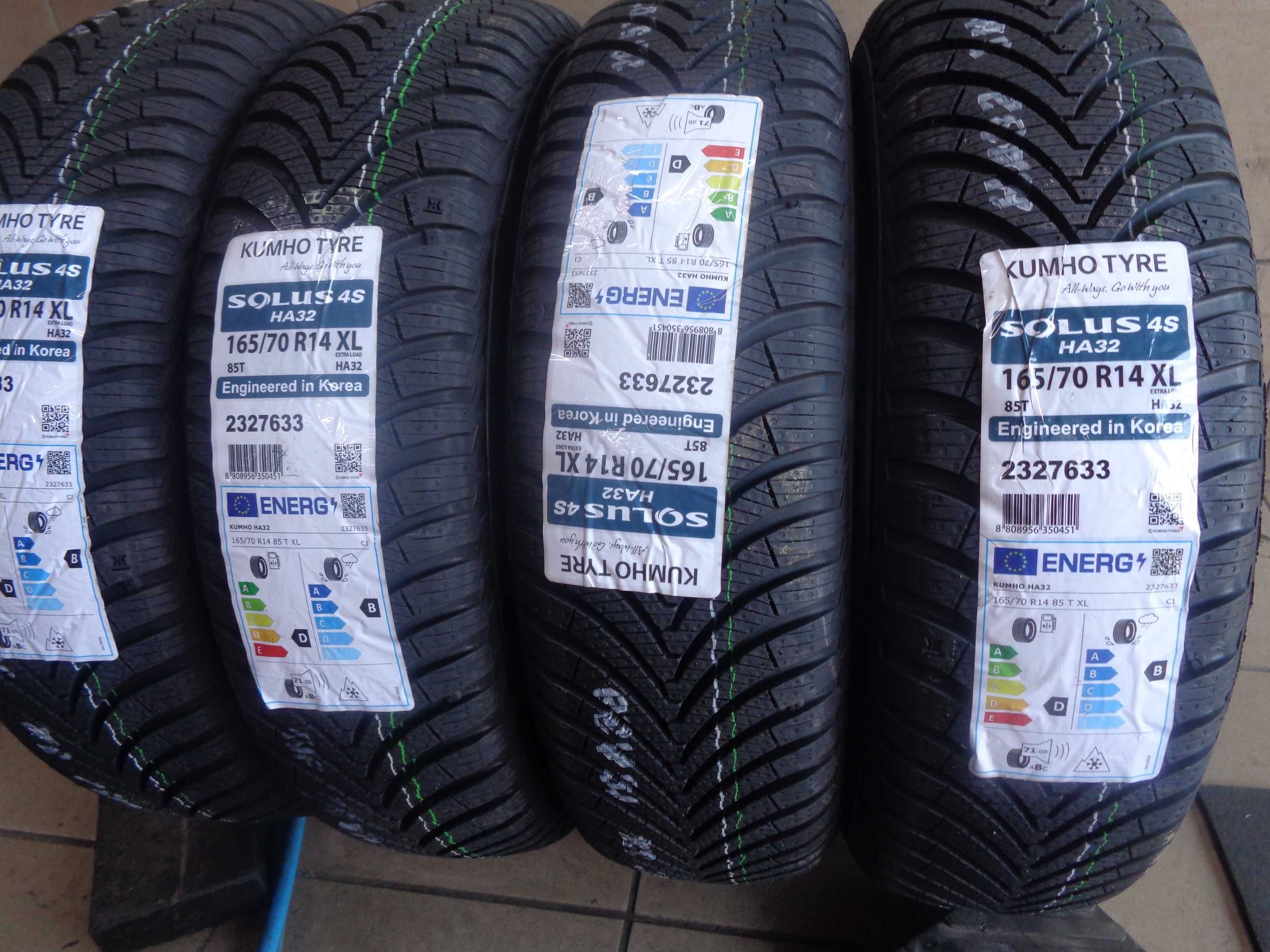 NOWE 165/70R14 KUMHO Solus 4S HA32 , Opony Całoroczne , Dobre recenzje