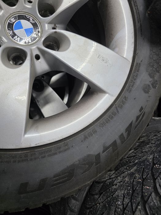 Oryg Felgi 16" BMW E60 E61 E90 E91 F30 5x120 Opony Zimowe 225/55/16