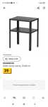 Czarny stolik ikea