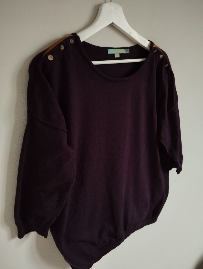 Bluzka dzianinowa/ sweter z domieszką kaszmiru r. 14 XL Boden