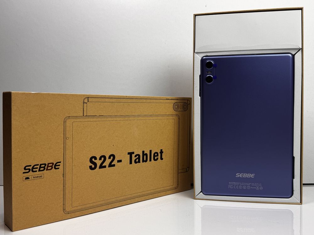 Планшет 5G 10.1" Sebbe S22 12/128Gb 8 ядер 6000 mAh Android 13 Синій