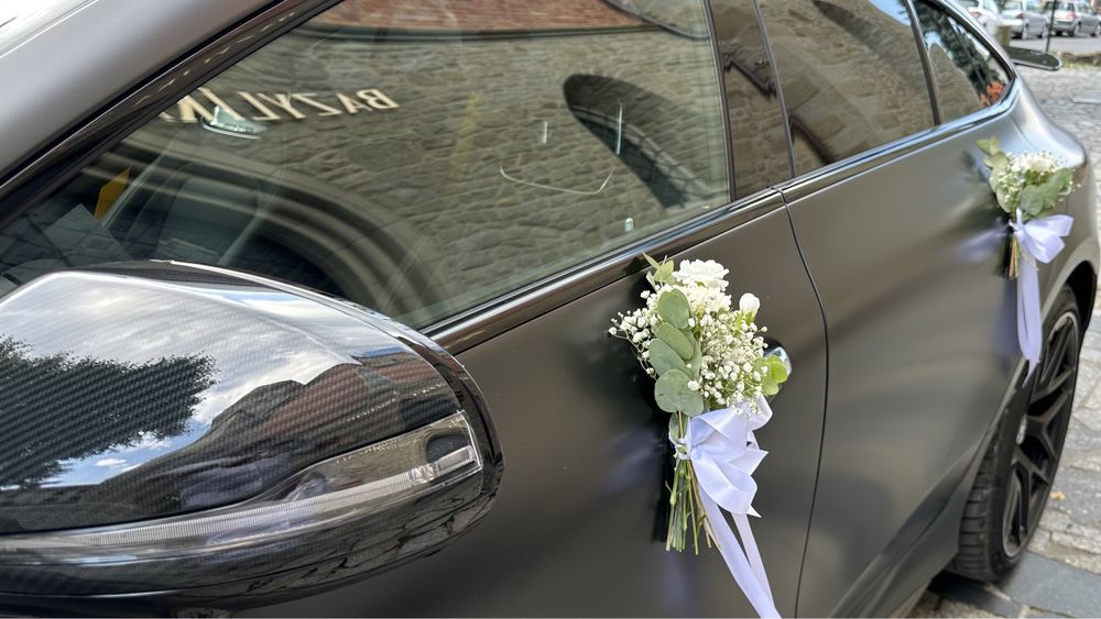 Auto samochód do ślubu limuzyna Mercedes GT63s e-Performance AMG