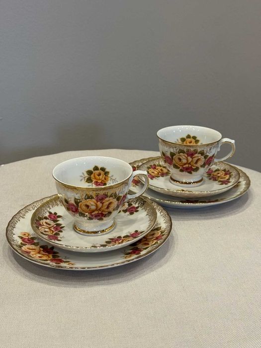 Zestaw śniadaniowy (trójka), porcelana Winterling Bavaria.
