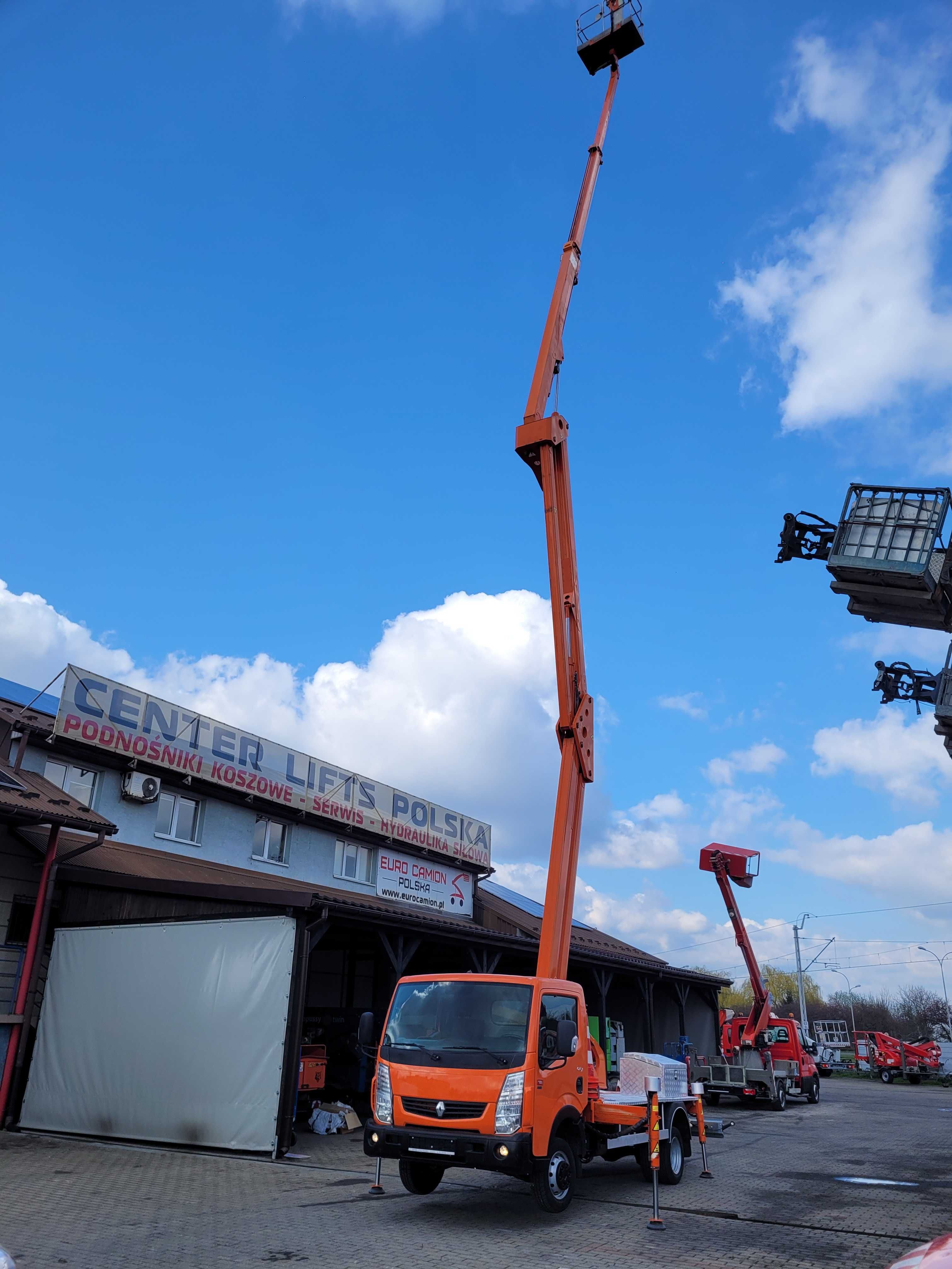 zwyżka/podnośnik/26m/koszowy/multitel/cmc/tb260/socage/renault/socage