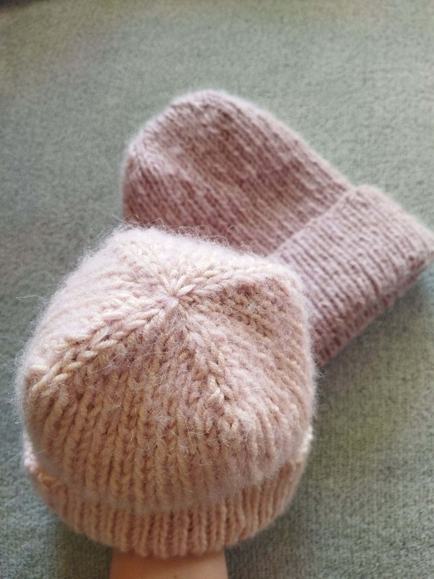 Czapka handmade merino + alpaka + jedwab