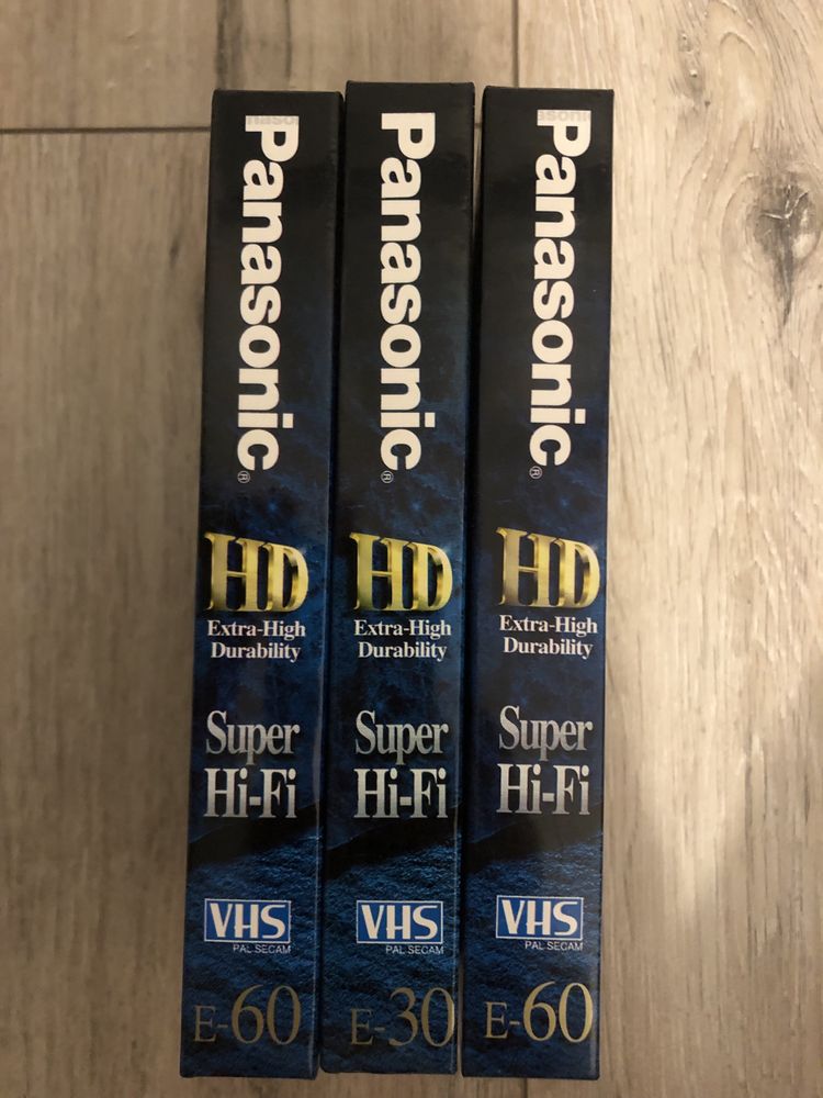 Kasety VHS Panasonic HD E 30 E 60 nowe