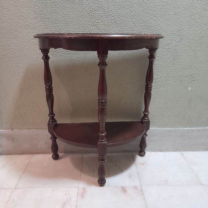 Mesa meia lua madeira