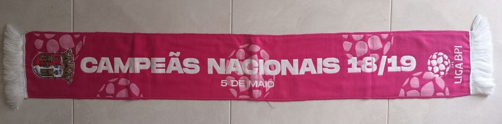 cachecol SCBraga cameao futebol femenino