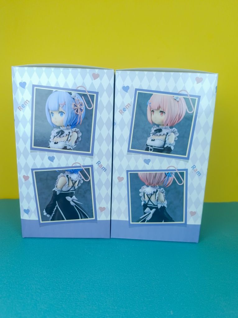 Акційна ціна! Фігурки лолі сестрички Рем і Рам з аніме Re: Zero
