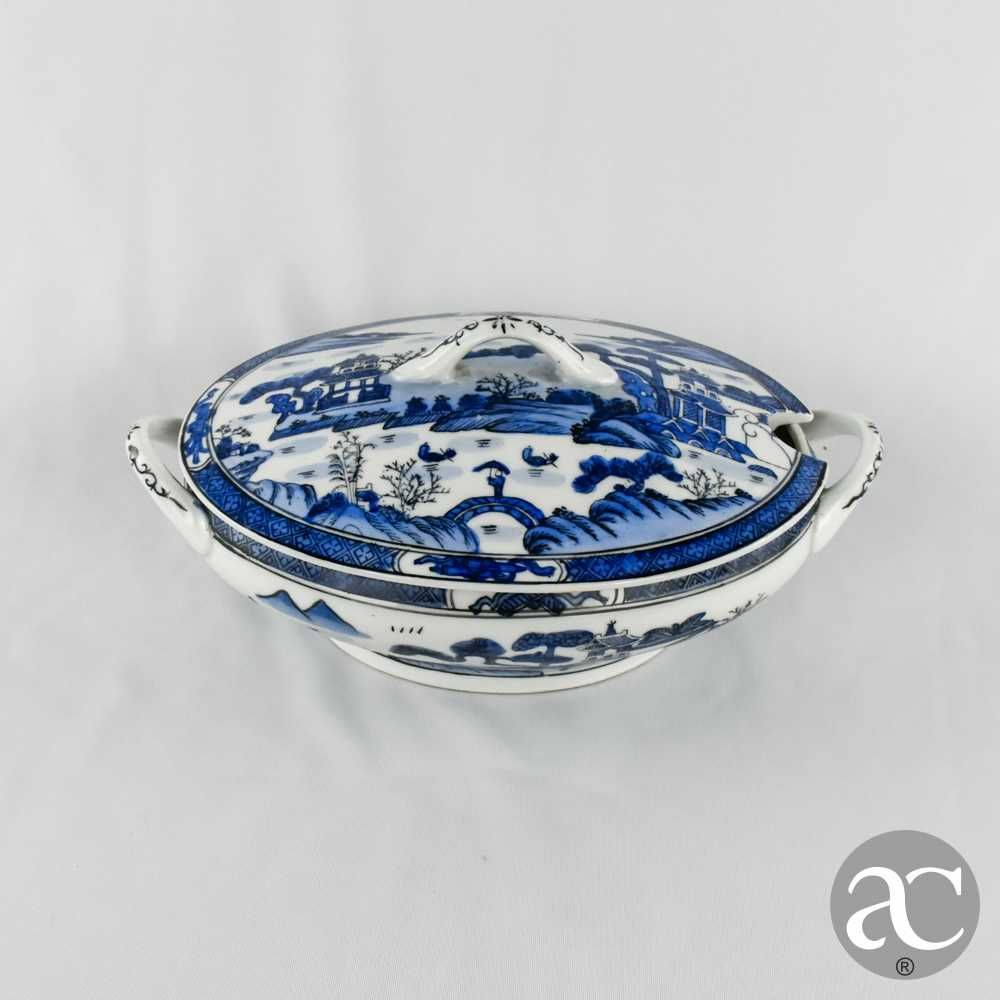 Terrina, porcelana da China, decoração Cantão, Circa 1970