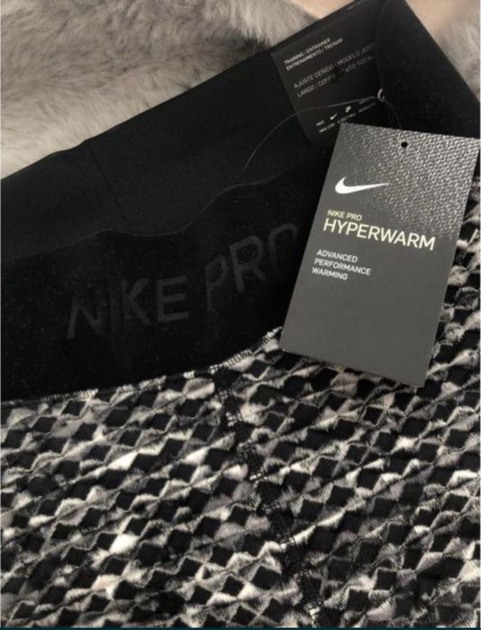 Nike pro hyperwarm лосины новые на флисе с биркой