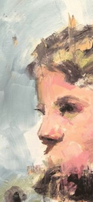 Geranio Paola , acrilico sobre tela