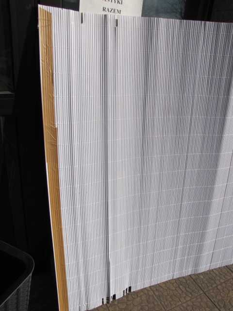 Osłona na płot balkon barierkę TENAX Colorado 1,50 x 5 m biała
