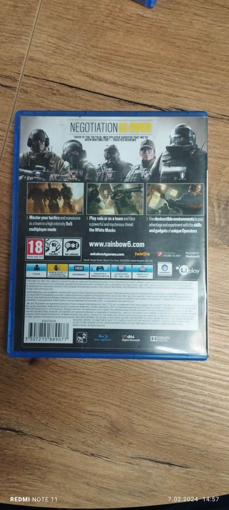 Rainbow six siege na ps4/ps5