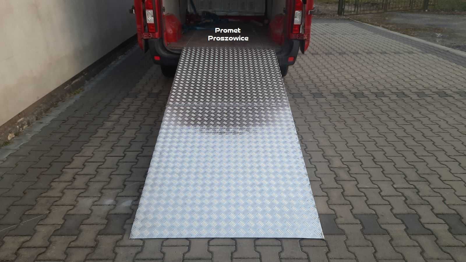 Rampa Aluminiowa składana 300x120cm do 1T. - Podjazd Najazd Platforma