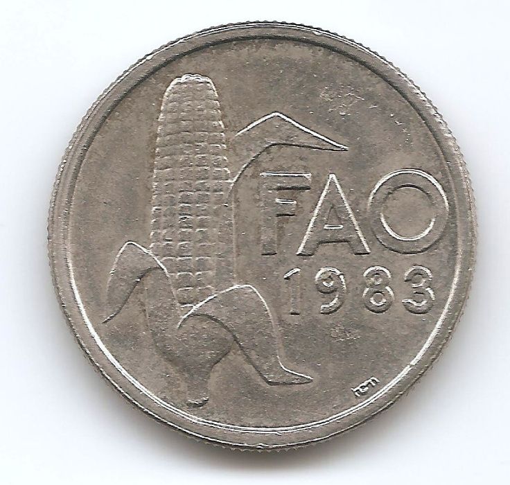 Moedas FAO Alimentação 1983