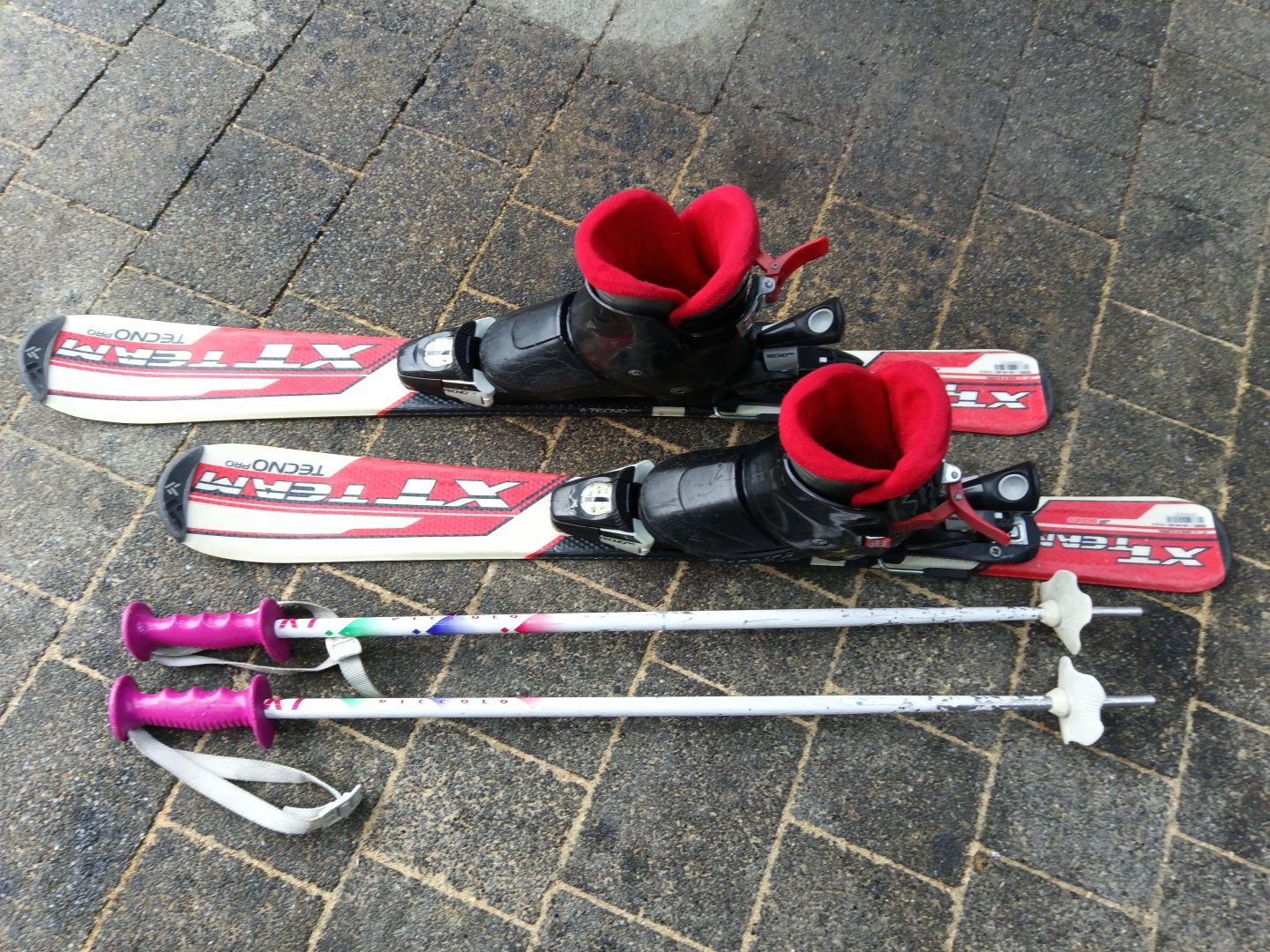 Narty xt team 90cm, buty, kijki 90. Komplet nart. Buty i kijki. Buty n