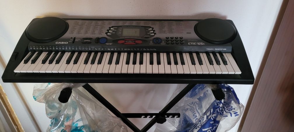 Casio CTK 551+stojak keyboard syntezator organy