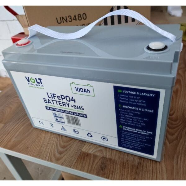 Літій-залізо-фосфатний (Li-Fe-PO4) акумулятор 100Ah! VOLT Polska!