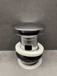 Korek KLIK KLAK do umywalki chrom srebrny z przelewem 40mm