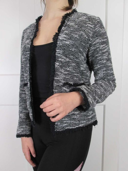 Mango tweedowy żakiet S 36 jak NOWY